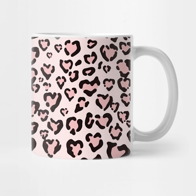 Pastel Pink Leopard Print Pattern by Trippycollage